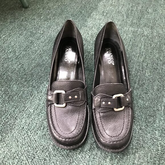 Franco Sarto Black Leather Slip-on Loafer - Size 8.5M - Picture 7 of 7